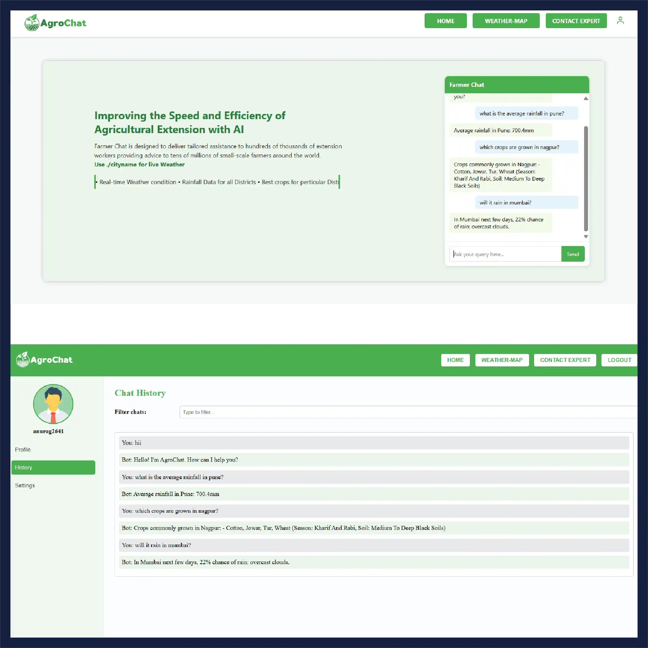 AI agriculture chatbot