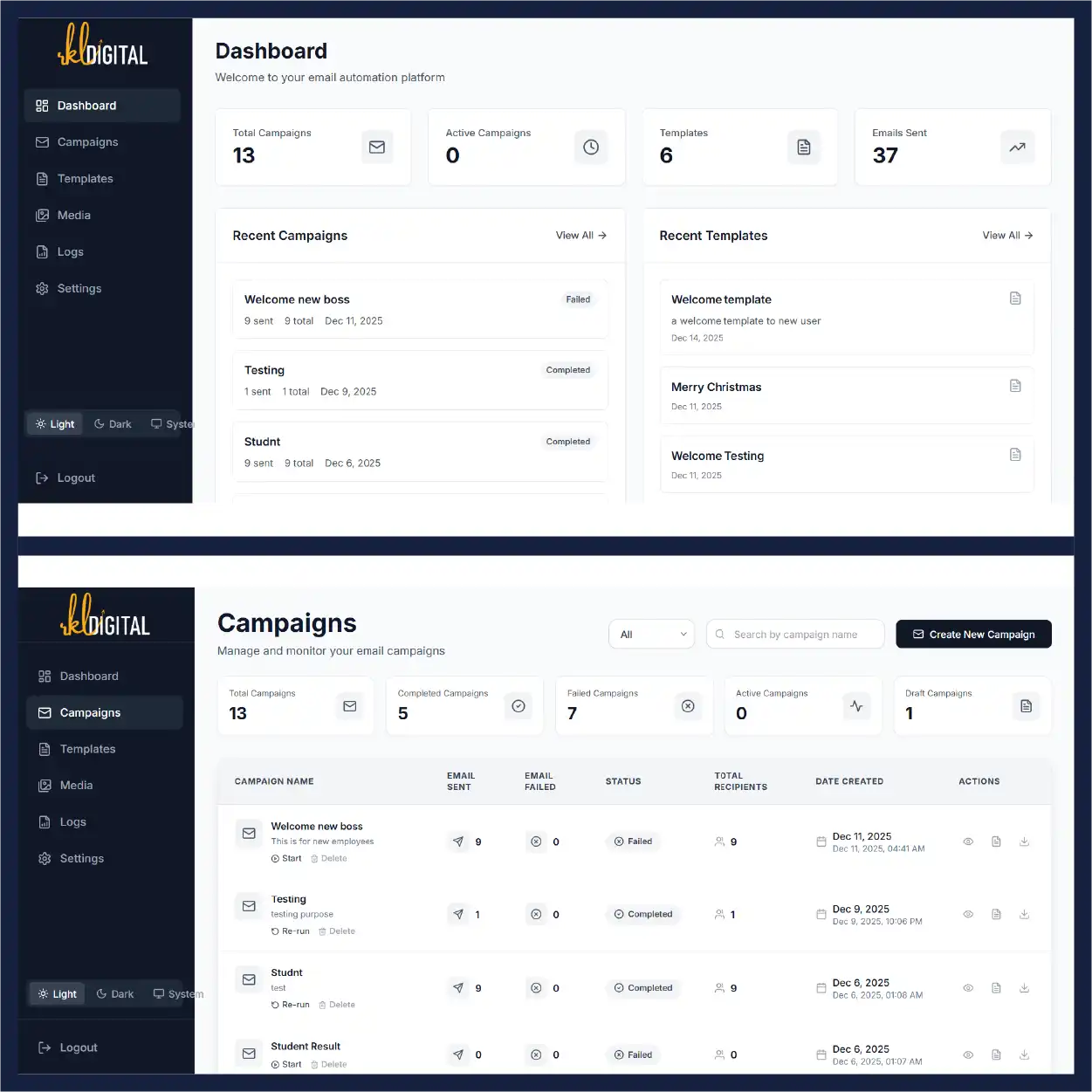 Email automation SaaS platform